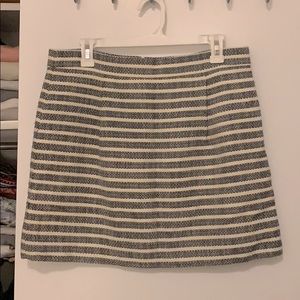 Striped J Crew skirt